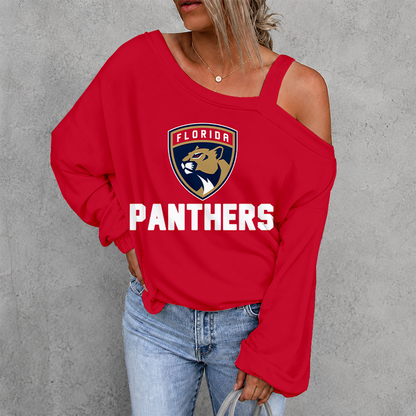 [SUPER SALE] NEW CUSTOMIZED NHL01 FPT FLORIDA PANTHERS DROP SHOULDER SWEATSHIRT