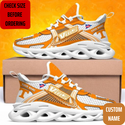 VIRAL EDITION - NEW CUSTOMIZED NCAA FBS01 TNV TENNESSEE VOLUNTEERS CLUNKY SNEAKERS