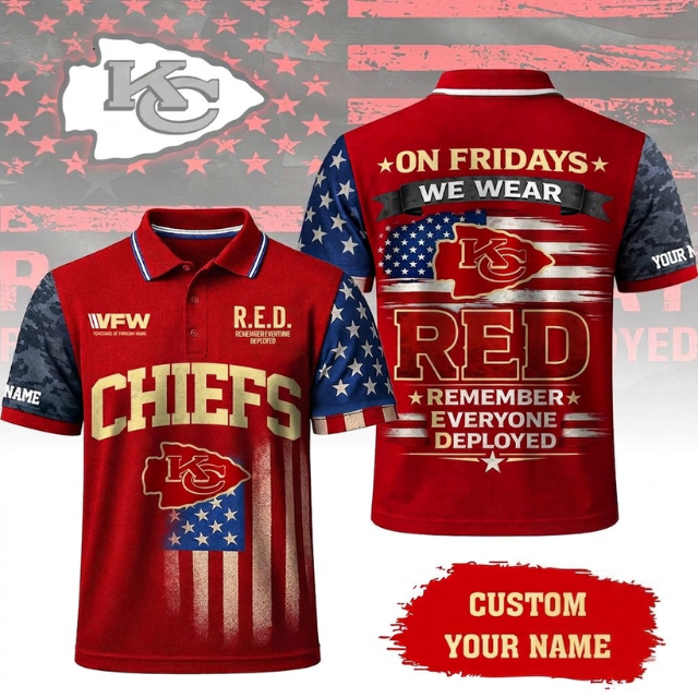 VIRAL EDITON - NEW CUSTOMIZED NFL01 KCC KANSAS CITY CHIEFS INDEPENDENCE DAY POLO SHIRT, ZIP POLO SHIRT & T-SHIRTS