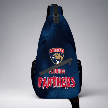 [SUPER SALE] NEW CUSTOMIZED NHL01 FPT FLORIDA PANTHERS SLING BAG
