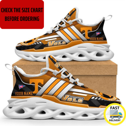 ELITE EDITION - NEW CUSTOMIZED NCAA FBS01 TNV TENNESSEE VOLUNTEERS CLUNKY SNEAKERS