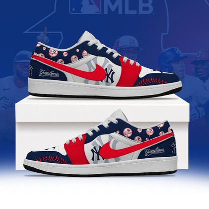 [FLASH SALE] NEW CUSTOMIZED MLB01 NYY NEW YORK YANKEES AIR JORDAN LOW SHOES