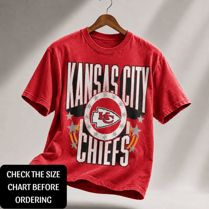 ELITE EDITION - NEW CUSTOMIZED NFL01 KCC KANSAS CITY CHIEFS T-SHIRT, POLO SHIRT, ZIP POLO SHIRT, HOODIE, ZIP HOODIE & SWEATSHIRT