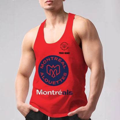[FAN EXCLUSIVE] NEW CUSTOMIZED CFL01 MTL MONTREAL ALOUETTES UNISEX TANK TOP