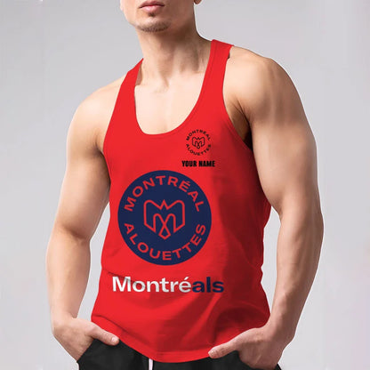 [FAN EXCLUSIVE] NEW CUSTOMIZED CFL01 MTL MONTREAL ALOUETTES UNISEX TANK TOP