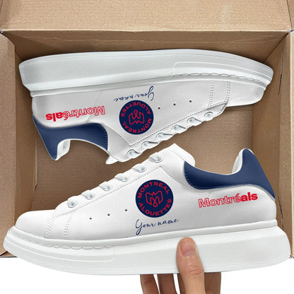 [FAN EXCLUSIVE] NEW CUSTOMIZED CFL01 MTL MONTREAL ALOUETTES MCQUEEN SHOES