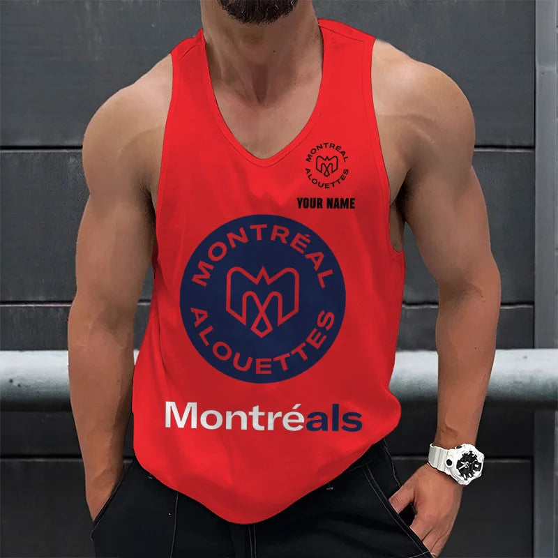 [FAN EXCLUSIVE] NEW CUSTOMIZED CFL01 MTL MONTREAL ALOUETTES UNISEX TANK TOP