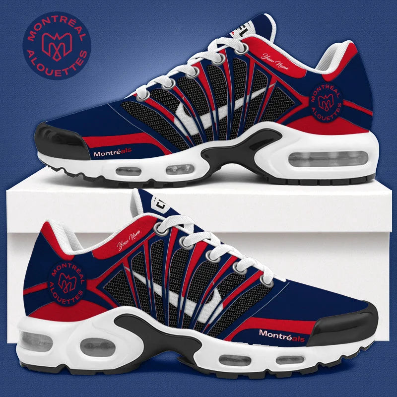 [FAN EXCLUSIVE] NEW CUSTOMIZED CFL01 MTL MONTREAL ALOUETTES AIR MAX PLUS SNEAKERS