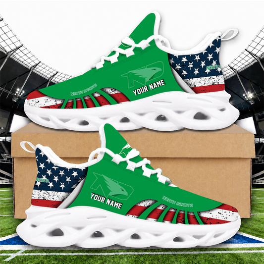 [FAN FAVORITE] NEW CUSTOMIZED NCAA MFF01 NFH NORTH DAKOTA FIGHTING HAWKS UNISEX CLUNKY SNEAKERS