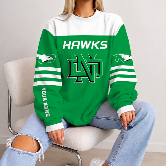 [FAN FAVORITE] NEW CUSTOMIZED NCAA MFF01 NFH NORTH DAKOTA FIGHTING HAWKS UNISEX SWEATSHIRT