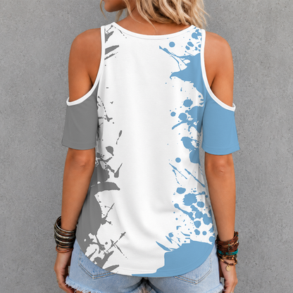 [FAN FAVORITE] NEW CUSTOMIZED NCAA CFH01 NTH NORTH CAROLINA TAR HEELS CRISS CROSS V-NECK TOP