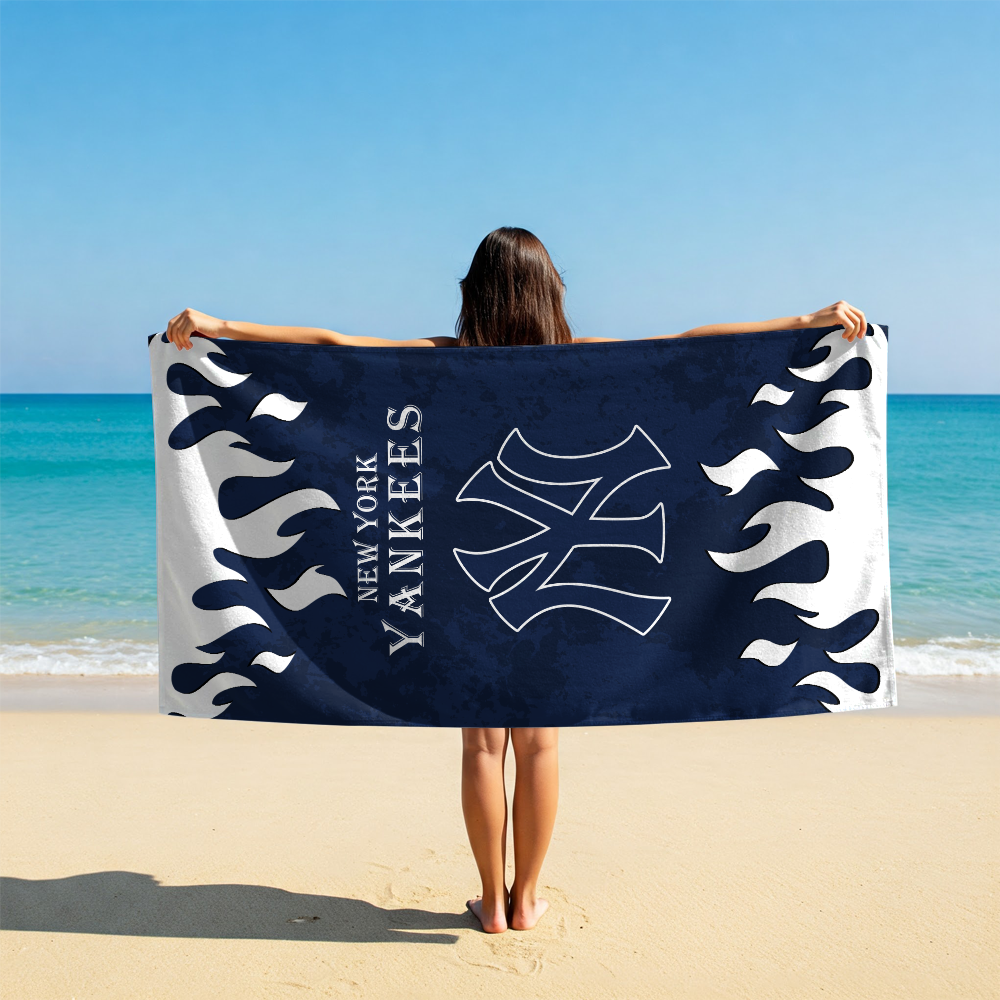 LIMITED EDITION - NEW CUSTOMIZED MLB01 NYY NEW YORK YANKEES BEACH TOWEL FOR FAN