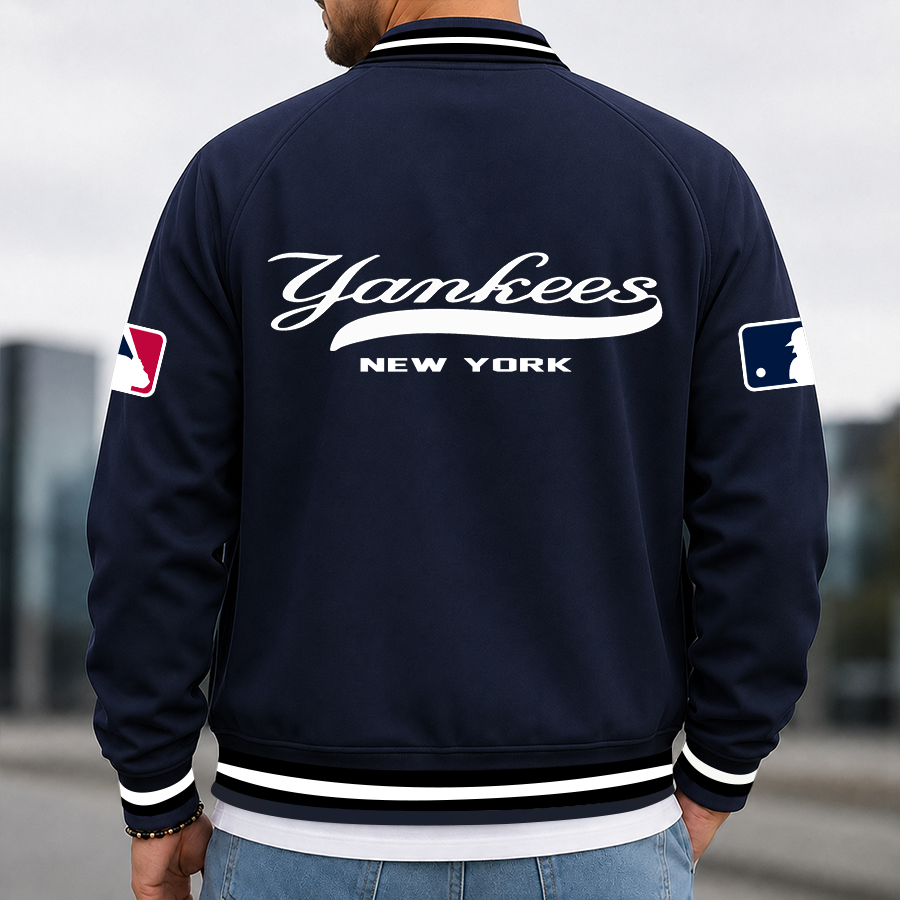 [FLASH SALE] NEW CUSTOMIZED MLB01 NYY NEW YORK YANKEES MULTICOLOR MEN'S CASUAL JACKET