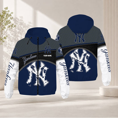 LIMITED EDITION - NEW CUSTOMIZED MLB01 NYY NEW YORK YANKEES WINDBREAKER JACKET