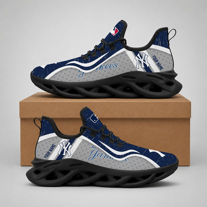 ELITE EDITION - NEW CUSTOMIZED MLB01 NYY NEW YORK YANKEES MAX SOUL SHOES