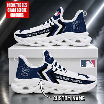 LIMITED EDITION - NEW CUSTOMIZED MLB01 NYY NEW YORK YANKEES MAX SOUL SHOES