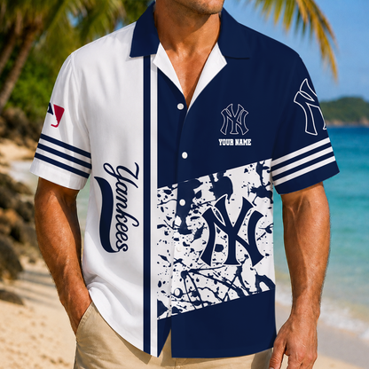 LIMITED EDITION - NEW CUSTOMIZED MLB01 NYY NEW YORK YANKEES UNISEX HAWAIIAN SHIRT
