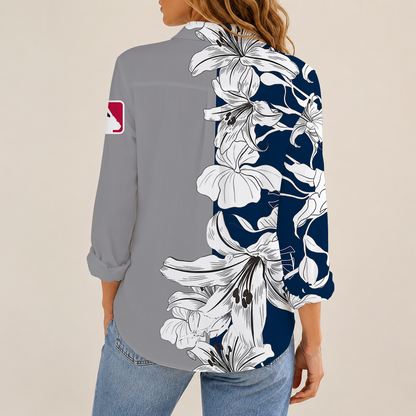 [FLASH SALE] NEW CUSTOMIZED MLB01 NYY NEW YORK YANKEES WOMEN CASUAL SHIRT