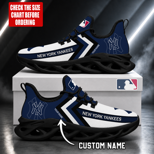 LIMITED EDITION - NEW CUSTOMIZED MLB01 NYY NEW YORK YANKEES MAX SOUL SHOES