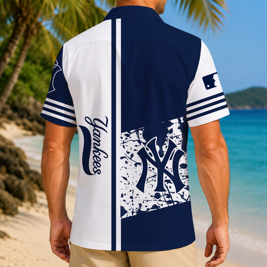 LIMITED EDITION - NEW CUSTOMIZED MLB01 NYY NEW YORK YANKEES UNISEX HAWAIIAN SHIRT
