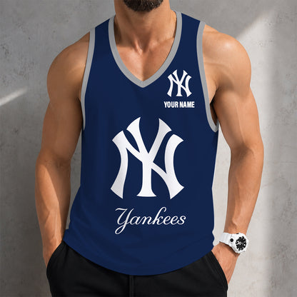 SPECIAL EDITION - NEW CUSTOMIZED MLB01 NYY NEW YORK YANKEES UNISEX TANK TOP
