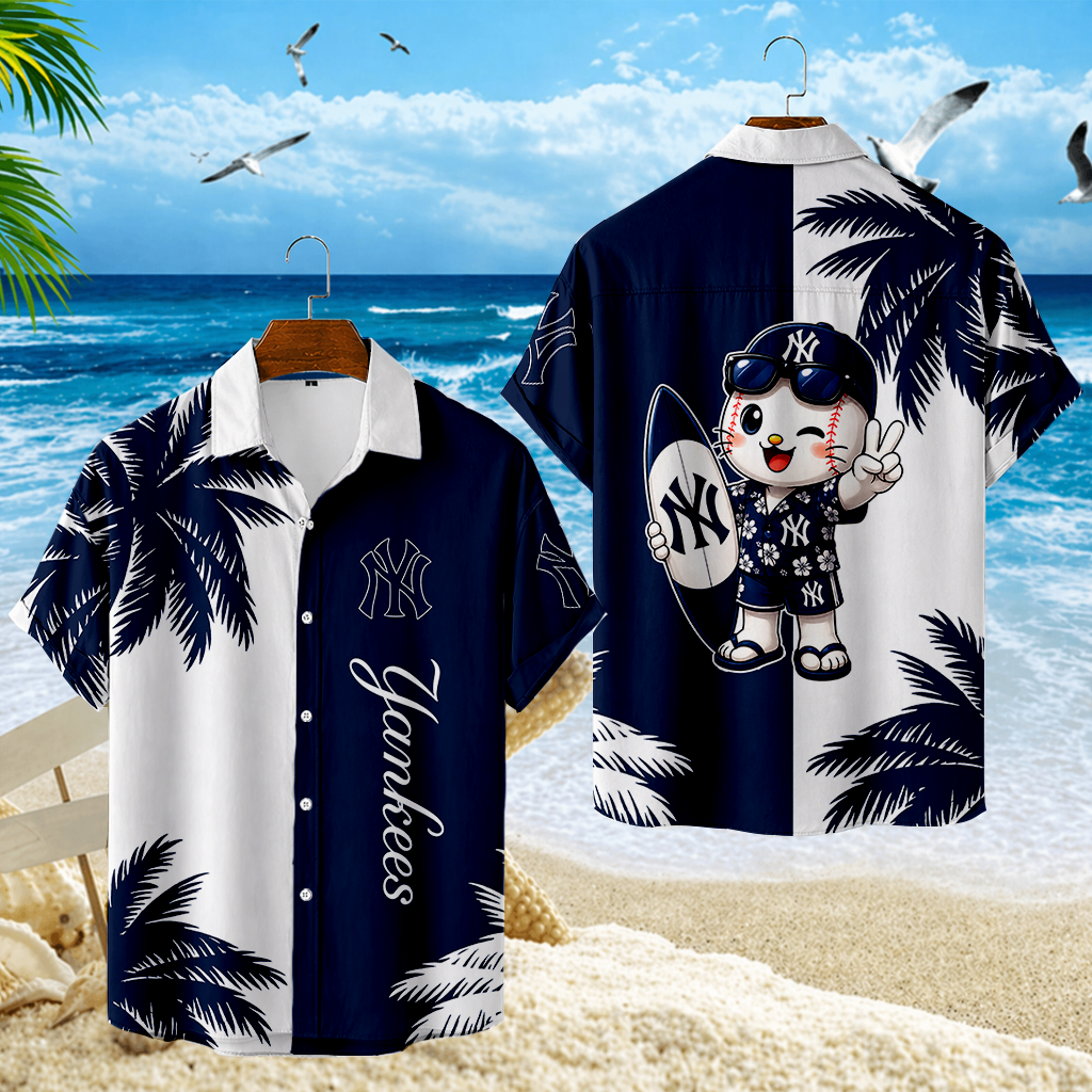 LIMITED EDITION - NEW CUSTOMIZED MLB01 NYY NEW YORK YANKEES UNISEX HAWAIIAN SHIRT