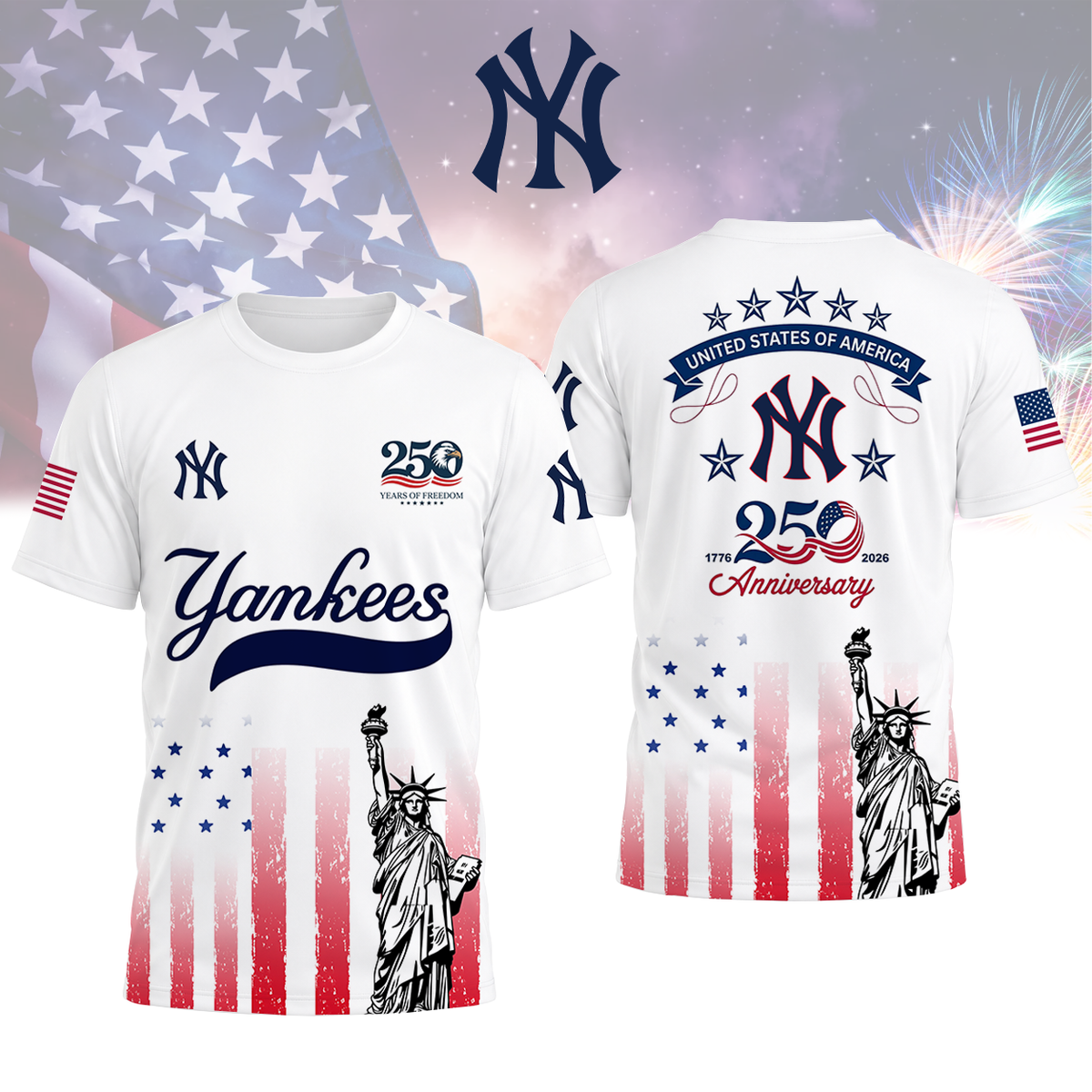 LIMITED EDITION - NEW CUSTOMIZED MLB01 NYY NEW YORK YANKEES T-SHIRT, POLO SHIRT, ZIP POLO SHIRT, SWEATSHIRT, HOODIE & ZIP HOODIE
