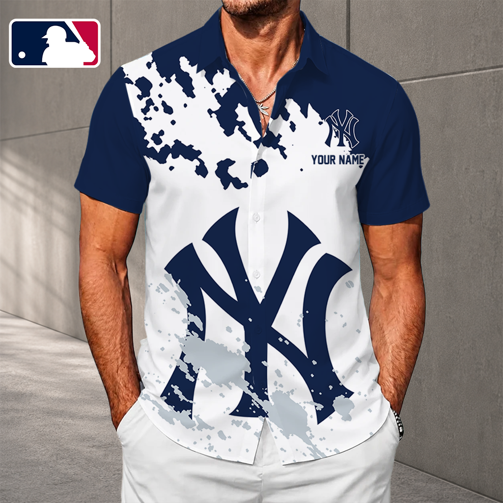 LIMITED EDITION - NEW CUSTOMIZED MLB01 NYY NEW YORK YANKEES UNISEX HAWAIIAN SHIRT