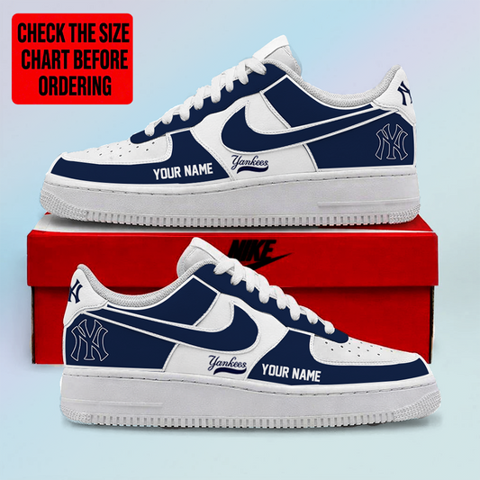 LIMITED EDITION - NEW CUSTOMIZED MLB01 NYY NEW YORK YANKEES AF1 SHOES