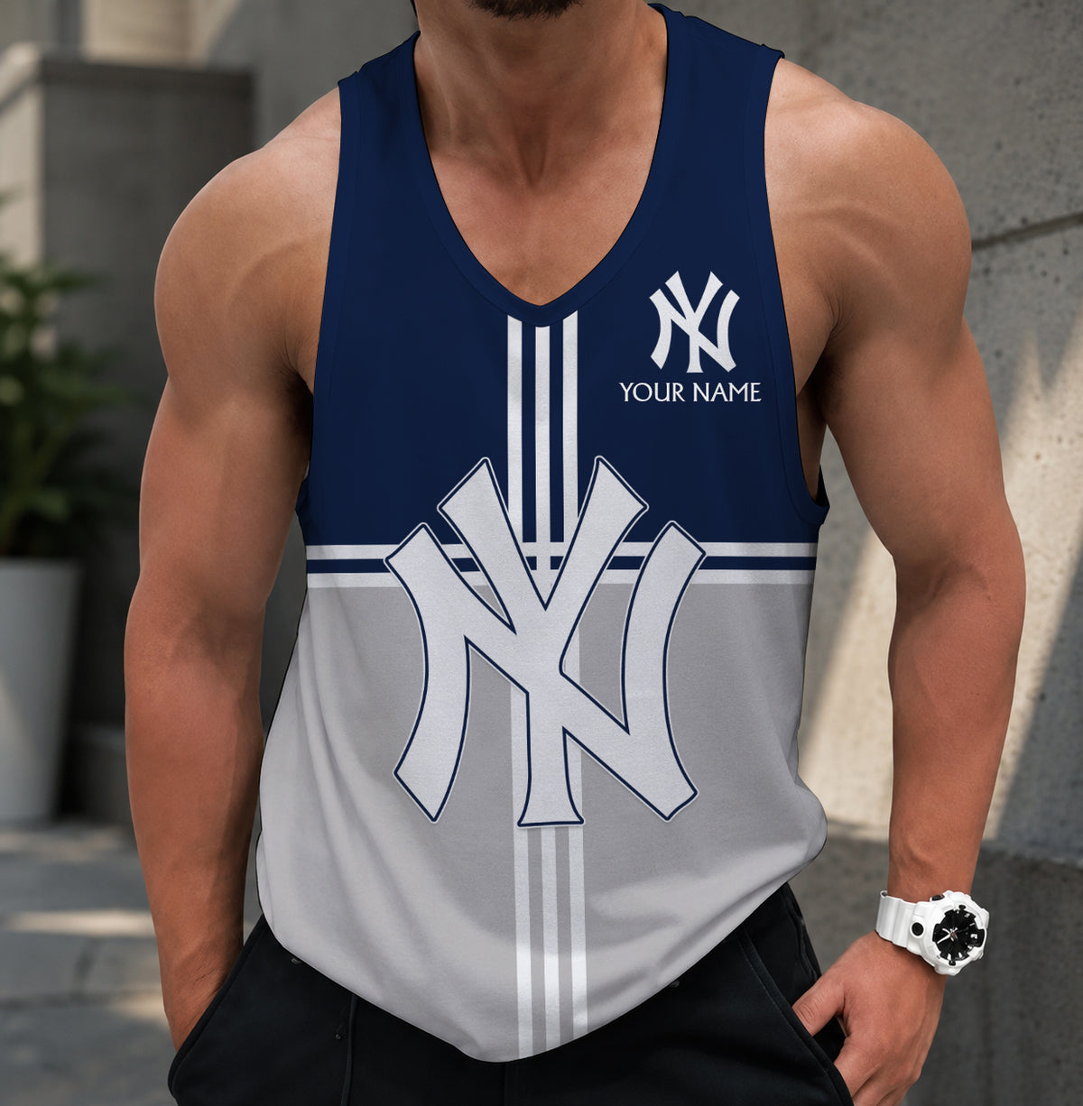 LIMITED EDITION - NEW CUSTOMIZED MLB01 NYY NEW YORK YANKEES UNISEX TANK TOP