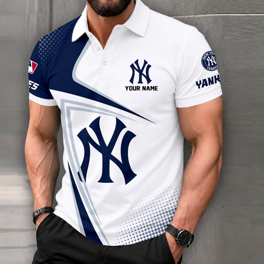 LIMITED EDITION - NEW CUSTOMIZED MLB01 NYY NEW YORK YANKEES POLO SHIRT, ZIP POLO SHIRT & T-SHIRTS