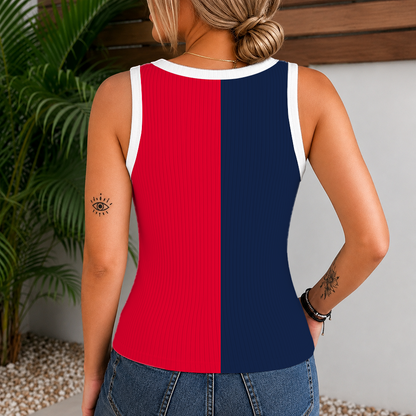 [FLASH SALE] NEW CUSTOMIZED MLB01 NYY NEW YORK YANKEES WOMEN'S V-NECK TANK TOP