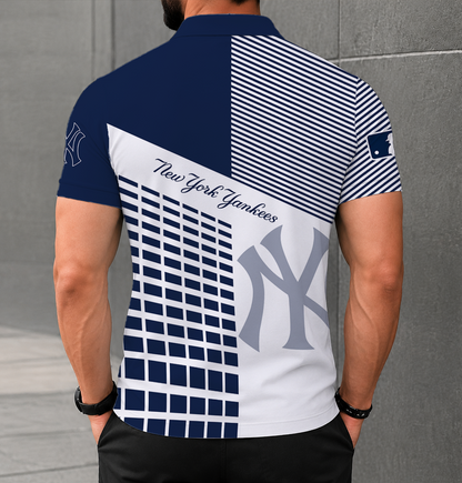 LIMITED EDITION - NEW CUSTOMIZED MLB01 NYY NEW YORK YANKEES POLO SHIRT