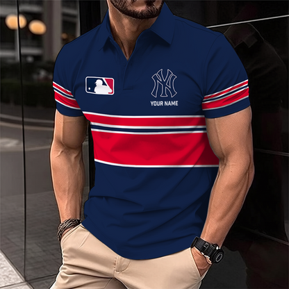 [FLASH SALE] NEW CUSTOMIZED MLB01 NYY NEW YORK YANKEES POLO SHIRT
