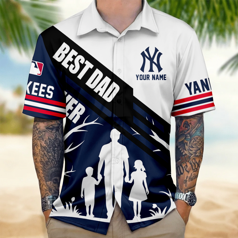 LIMITED EDITION - NEW CUSTOMIZED MLB01 NYY NEW YORK YANKEES UNISEX HAWAIIAN SHIRT
