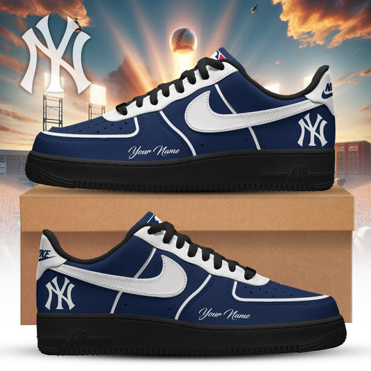 LIMITED EDITION - NEW CUSTOMIZED MLB01 NYY NEW YORK YANKEES AF1 SNEAKERS