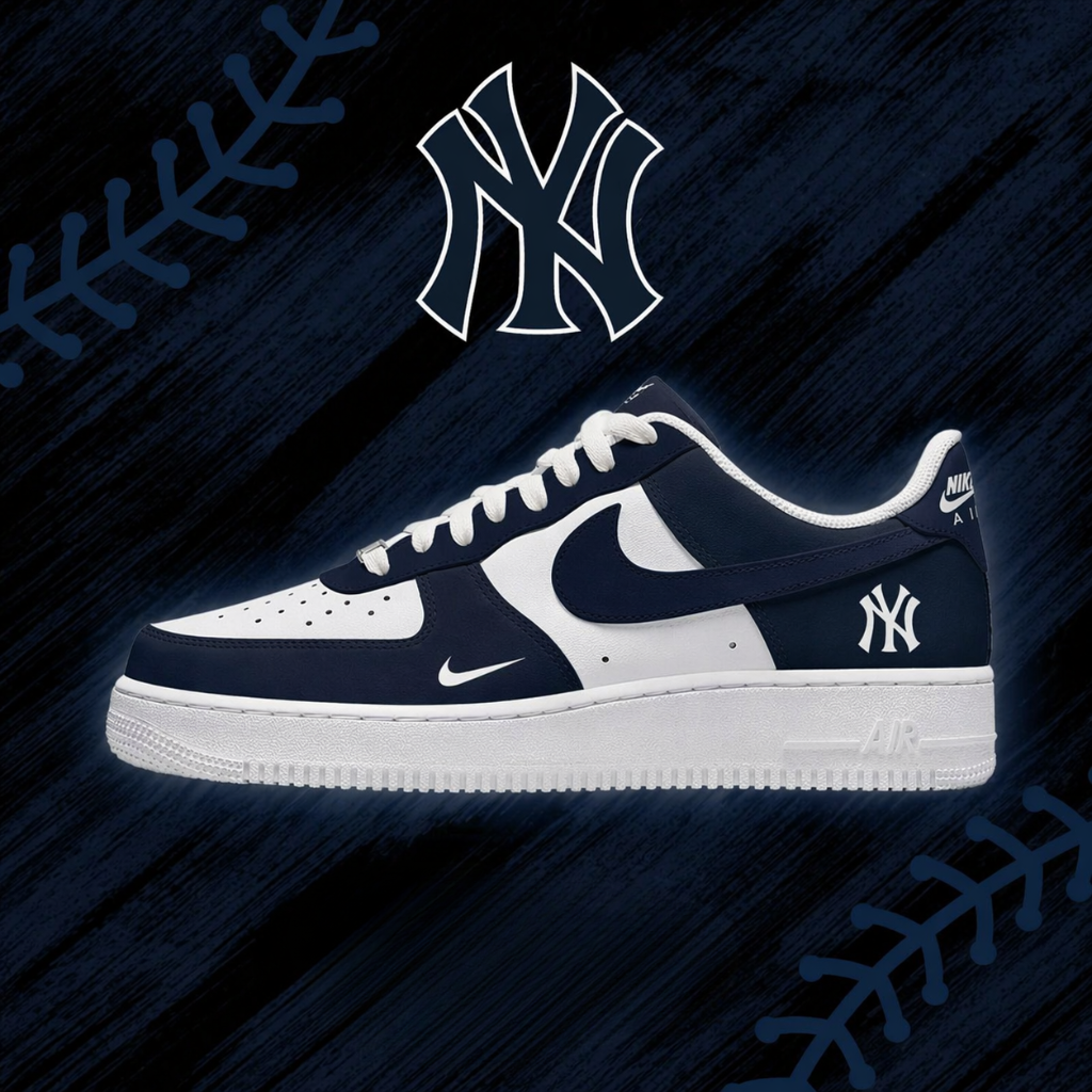 [FLASH SALE] NEW CUSTOMIZED MLB01 NYY NEW YORK YANKEES AF1 SHOES