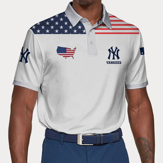 LIMITED EDITION - NEW CUSTOMIZED MLB01 NYY NEW YORK YANKEES POLO SHIRT, ZIP POLO SHIRT & T-SHIRTS