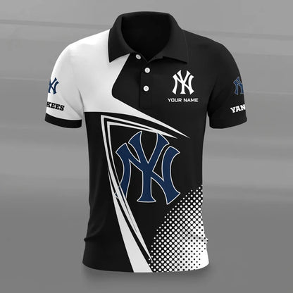 [FLASH SALE] NEW CUSTOMIZED MLB01 NYY NEW YORK YANKEES POLO SHIRT