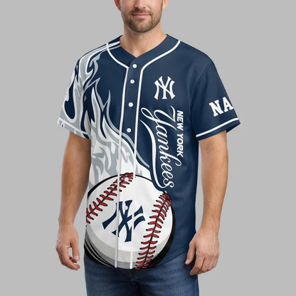 [FLASH SALE] NEW CUSTOMIZED MLB01 NYY NEW YORK YANKEES BASEBALL JERSEY