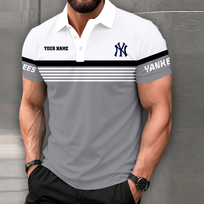 FINAL CLEARANCE - NEW CUSTOMIZED MLB01 NYY NEW YORK YANKEES POLO SHIRT