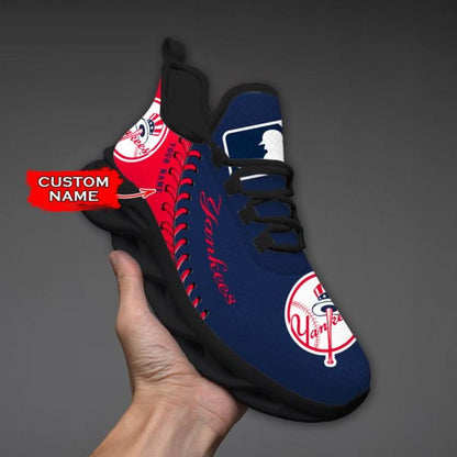 [FLASH SALE] NEW CUSTOMIZED MLB01 NYY NEW YORK YANKEES MAX SOUL SHOES