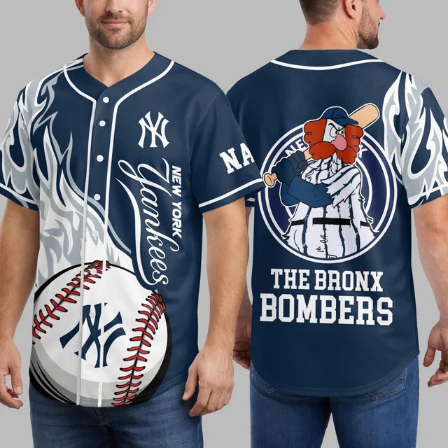 [FLASH SALE] NEW CUSTOMIZED MLB01 NYY NEW YORK YANKEES BASEBALL JERSEY