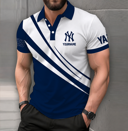 LIMITED EDITION - NEW CUSTOMIZED MLB01 NYY NEW YORK YANKEES POLO SHIRT