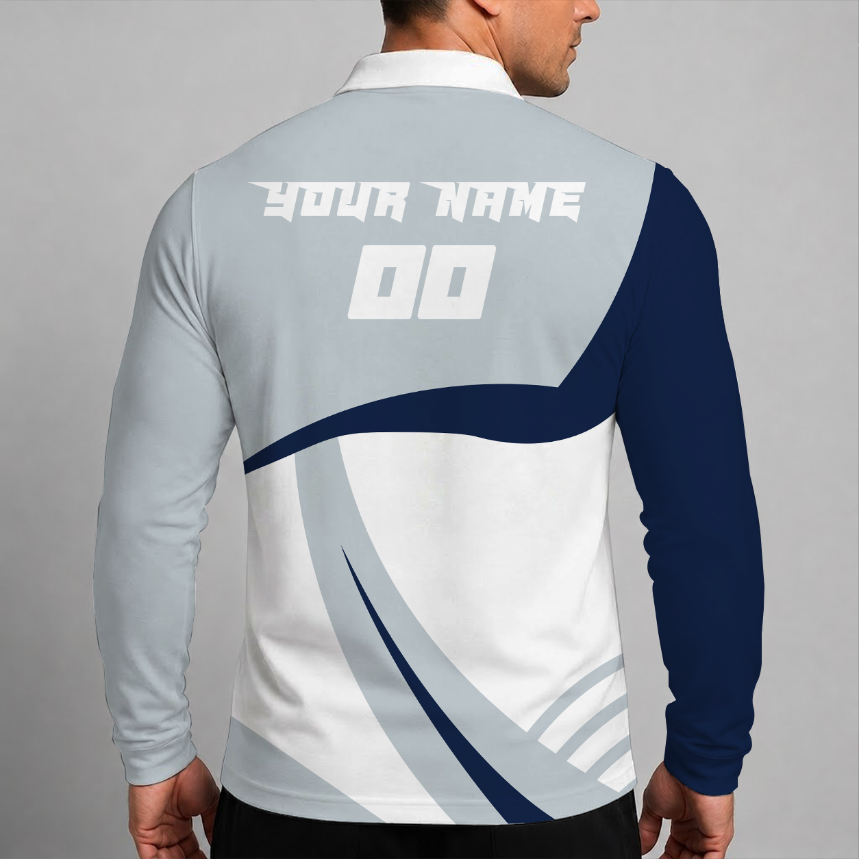 [FLASH SALE] NEW CUSTOMIZED MLB01 NYY NEW YORK YANKEES MEN'S LONG SLEEVE POLO