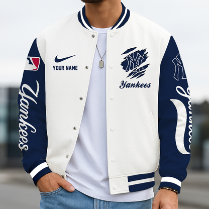 LIMITED EDITION - NEW CUSTOMIZED MLB01 NYY NEW YORK YANKEES BASEBALL JACKET