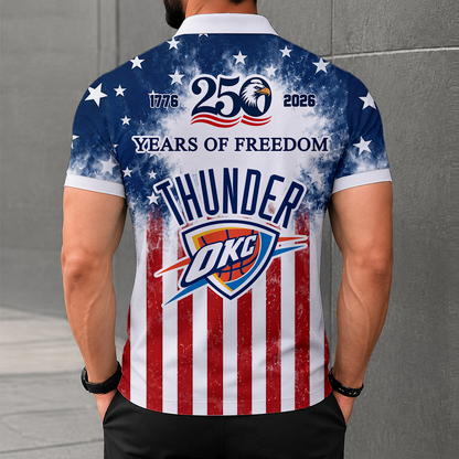 LIMITED EDITION - NEW CUSTOMIZED NBA01 OCT OKLAHOMA CITY THUNDER POLO SHIRT, ZIP POLO SHIRT & T-SHIRTS