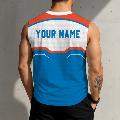 LIMITED EDITION - NEW CUSTOMIZED NBA01 OCT OKLAHOMA CITY THUNDER MEN'S TANK TOP