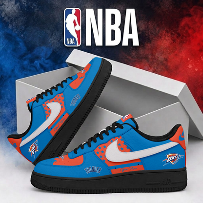 LIMITED EDITION - NEW CUSTOMIZED NBA01 OCT OKLAHOMA CITY THUNDER  AF1 SHOES