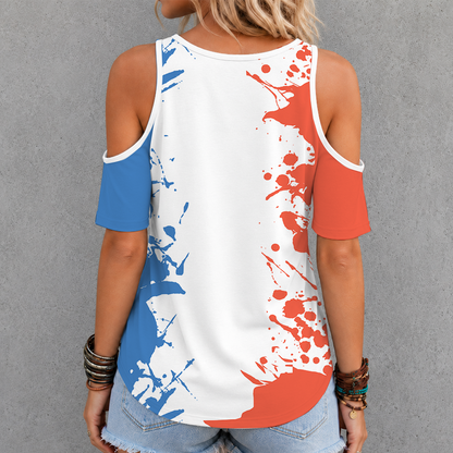 [HOT DEAL] NEW CUSTOMIZED NBA01 OCT OKLAHOMA CITY THUNDER CRISS CROSS V-NECK TOP